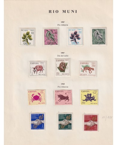 F-EX44071 RIO MUNI SPAIN COLONIES COLLECTION LOTS UNUSED.