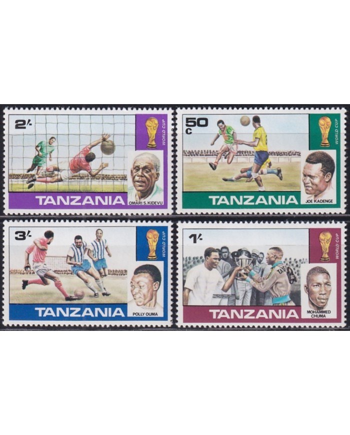F-EX49525 TANZANIA MNH 1978 ARGENTINA SOCCER FOOTBALL WORLD CHAMPIONSHIP.