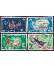 F-EX38868 NEW HEBRIDES MNH 1965 FAUNA COCOA BIRD FISH AVES PAJAROS LOT.