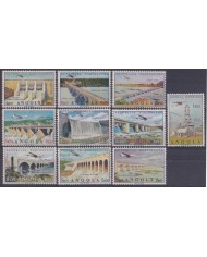 F-EX43565 ANGOLA 1965 MH AIRPORT AIR MAIL SERVICE BRIDGE OIL