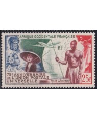 F-EX49886 AFRIQUE OCCIDENTALE FRANCAISE 1949 NO GUM INDIGENOUS & COLONIAL TYPES.