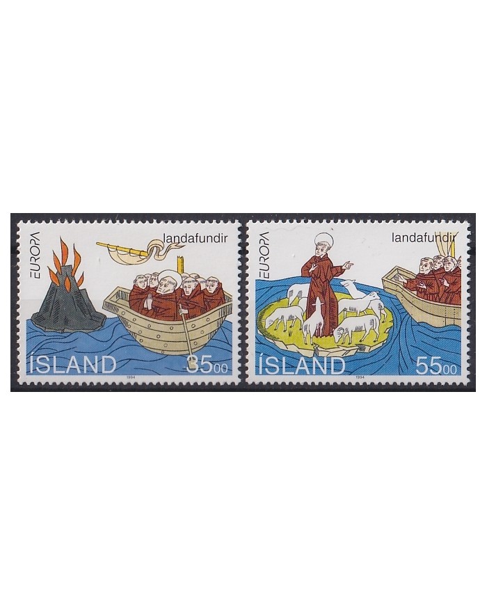 F-EX49875 ICELAND ISLAND MNH 1994 EUROPA SHIP ST. BRENDAN BARCOS.