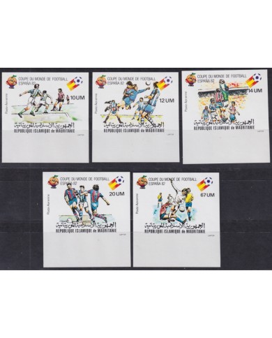 F-EX49506 MAURITANIE MNH 1980 IMPERF SET CHAMPIONSHIP CUP SOCCER FOOTBALL.