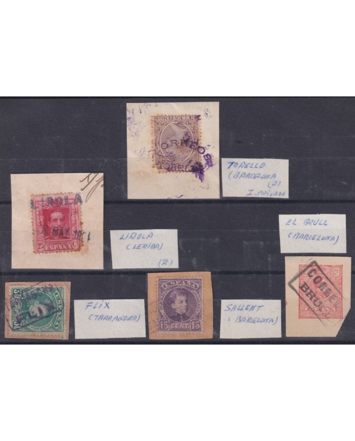 Z465 ESPAÑA SPAIN RARE CARTERIAS CANCEL TORELLO BRULL LIÑOLA FLIX SALLENT.