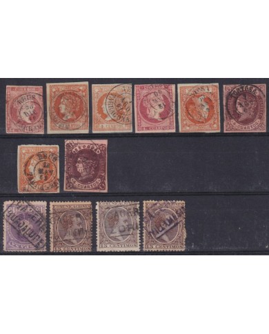 Z475 ESPAÑA SPAIN RARE CANCEL REUS TARRAGONA STAMPS LOT.