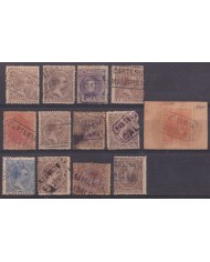 Z483 ESPAÑA SPAIN RARE CARTERIAS CANCEL STAMPS LOT CALELLA MALGRAT.