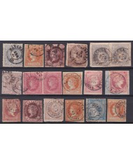 Z486 ESPAÑA SPAIN RARE CANCEL BARCELONA GIRONA GERONA STAMPS LOT.