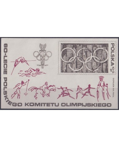 F-EX50088 POLAND MNH 1979 SPORT 60th ANNIV OLYMPIC GAMES SOCIETY.
