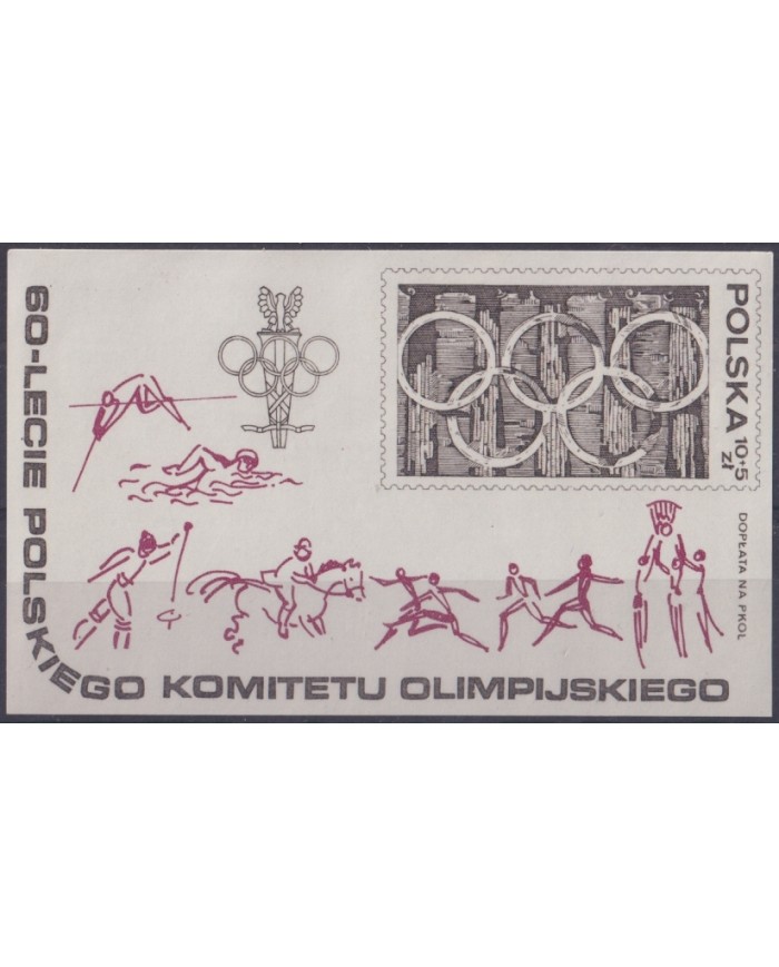 F-EX50088 POLAND MNH 1979 SPORT 60th ANNIV OLYMPIC GAMES SOCIETY.
