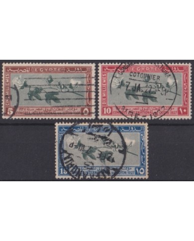 F-EX49952 EGYPT 1927 COTTON INTERNATIONAL CONGRESS USED.