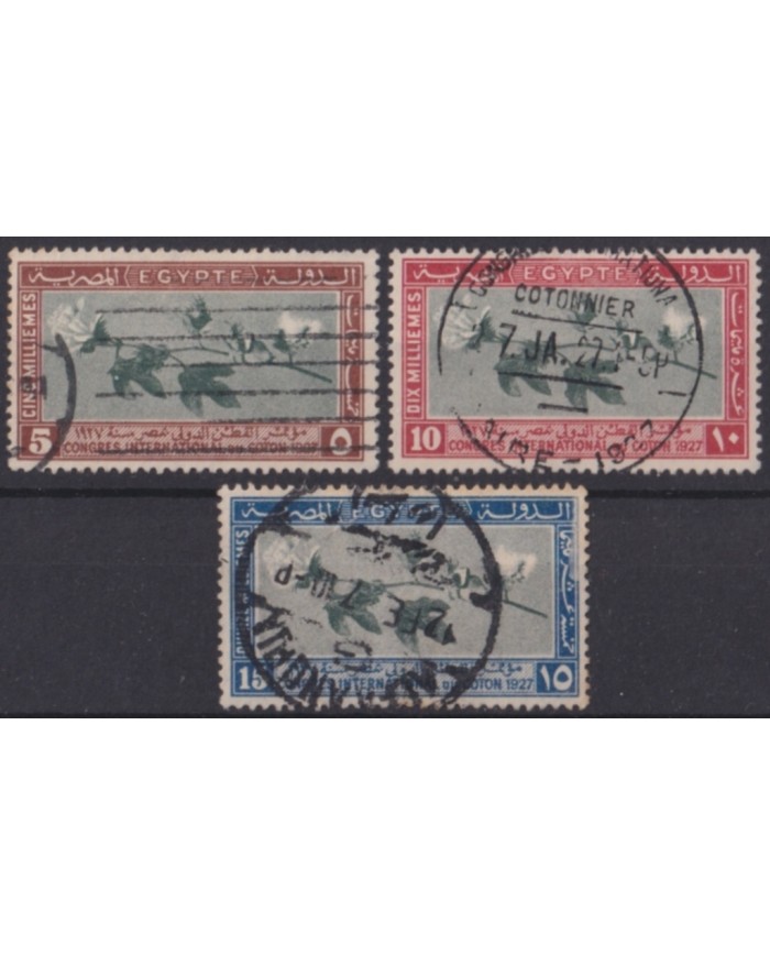 F-EX49952 EGYPT 1927 COTTON INTERNATIONAL CONGRESS USED.
