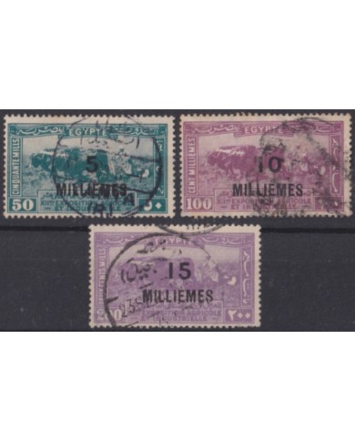 F-EX49954 EGYPT 1926 AGRICULTURE & INDUSTRY INTERNATIONAL FAIR OVERPRINT USED.