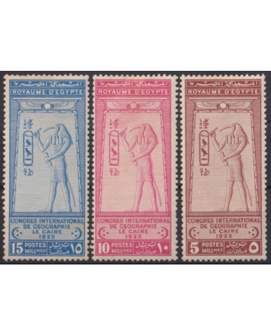 F-EX49961 EGYPT 1925 TOTH GEOGRAPHYCAL INTERNATIONAL CONGRESS UNUSED.