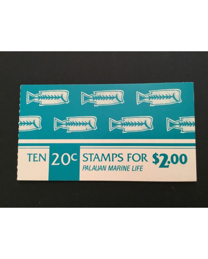 F-EX50059 PALAU MNH 1983-84 MARINE WILDLIFE PARROTFISH FISH REEF CORAL BOOKLED.