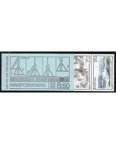 F-EX50063 SWEDEN MNH 1979 SEA RESEARCH FISH PECES BOOKLED.