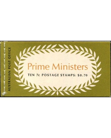 F-EX50064 AUSTRALIA MNH 1972 PRIME MINISTER BOOKLED.