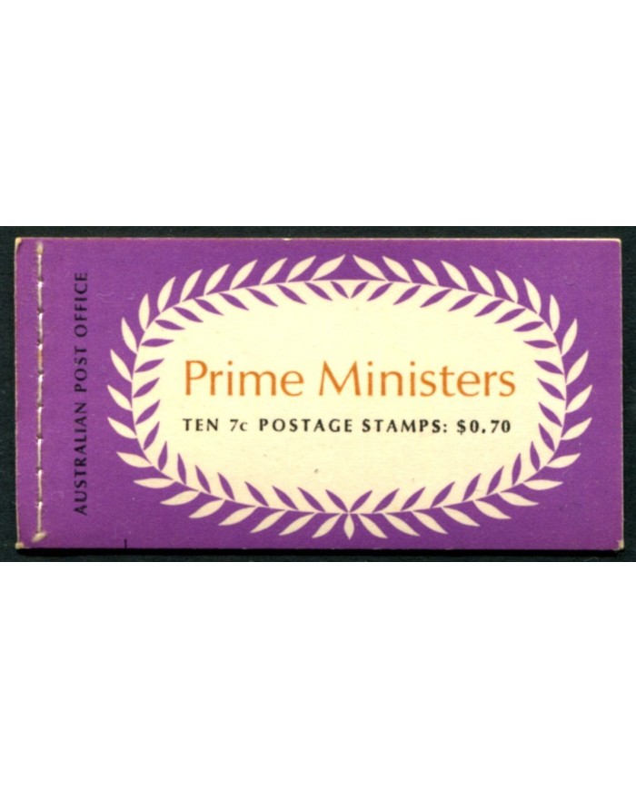 F-EX50065 AUSTRALIA MNH 1972 PRIME MINISTER BOOKLED.
