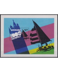 F-EX50244 GRENADA MNH 1980 OLYMPIC GAMES MOSCOW SAILING BOAT SHIP.