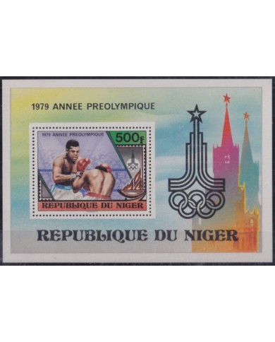 F-EX50231 NIGER MNH 1979 OLYMPIC GAMES MOSCOW BOXING.