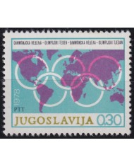 F-EX50220 YUGOSLAVIA MNH 1978 OLYMPIC GAMES MAPAMUNDI.