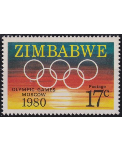 F-EX50219 ZIMBABWE MNH 1980 OLYMPIC GAMES.