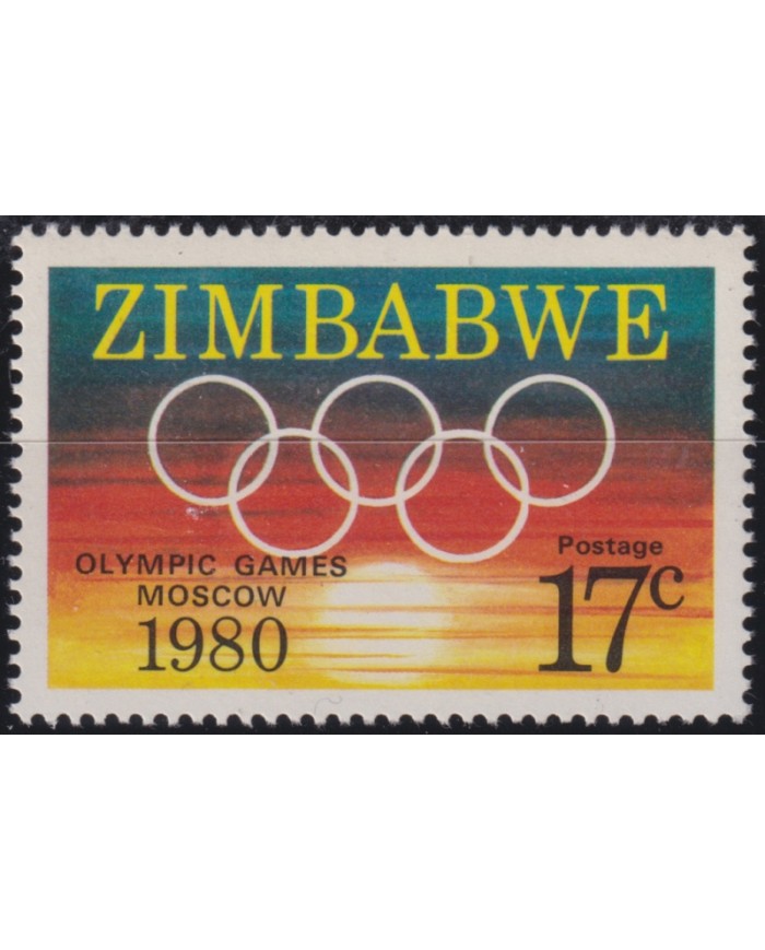 F-EX50219 ZIMBABWE MNH 1980 OLYMPIC GAMES.