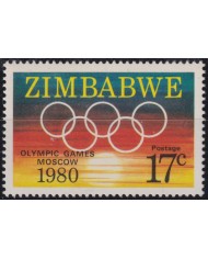 F-EX50219 ZIMBABWE MNH 1980 OLYMPIC GAMES.