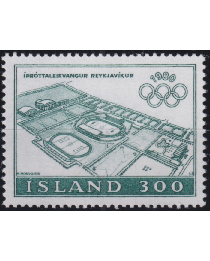 F-EX50218 ICELAND ISLAND MNH 1980 OLYMPIC GAMES STADIUM.