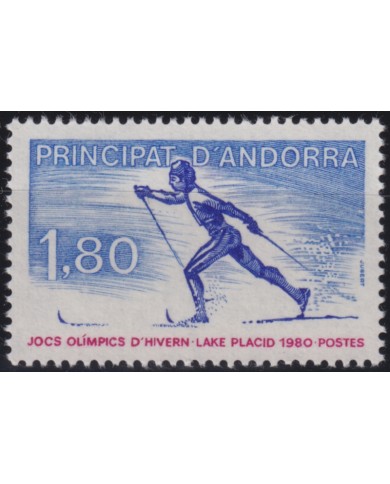 F-EX50216 ANDORRA MNH 1980 WINTER OLYMPIC GAMES SKATING SKI.
