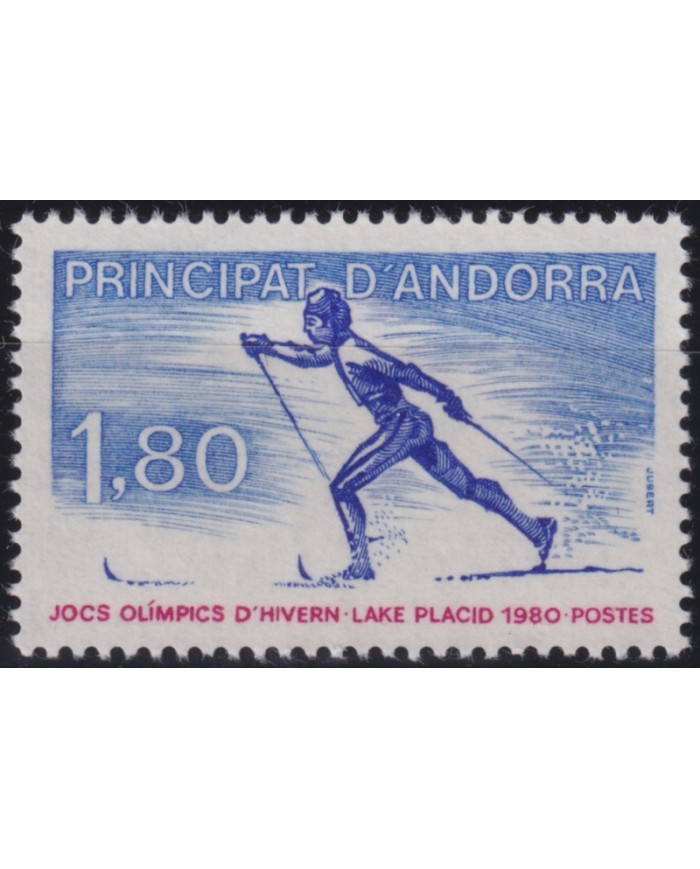 F-EX50216 ANDORRA MNH 1980 WINTER OLYMPIC GAMES SKATING SKI.