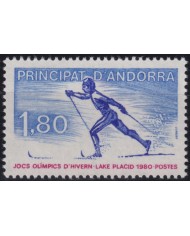 F-EX50216 ANDORRA MNH 1980 WINTER OLYMPIC GAMES SKATING SKI.