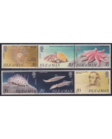 F-EX50145 UK ENGLAND MAN IS MNH 1985 FORBES ANEMONES CRAB FISH PECES.