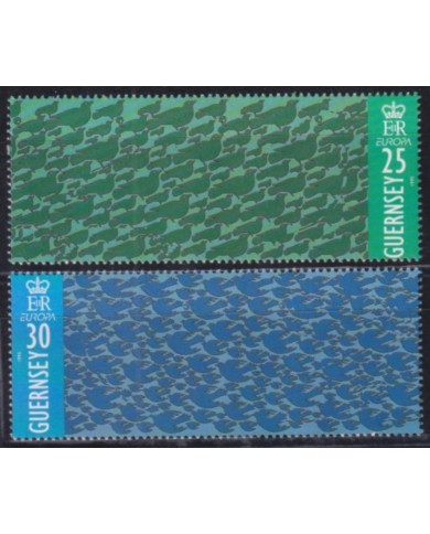 F-EX50137 GUERNSEY UL ENGLAND MNH 1995 EUROPA CEPT PEACE PIGEON BIRD AVES.