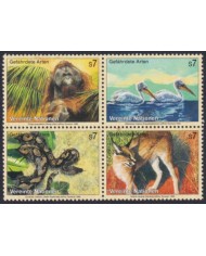 F-EX50180 UNITED NATIONS WIEN MNH 1993 WILDLIFE BIRD PELICAN SNIKE KARAKAL.