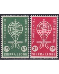 F-EX50170 SIERRA LEONE MNH 1962 ERADICATION OF MALARIA MOSQUITOS MEDICINE.