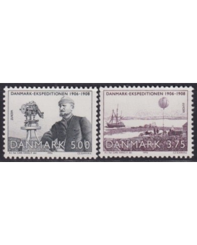 F-EX50134 DANMARK DENMARK MNH 1994 EUROPA CEPT SHIP DOG EXPEDITION.