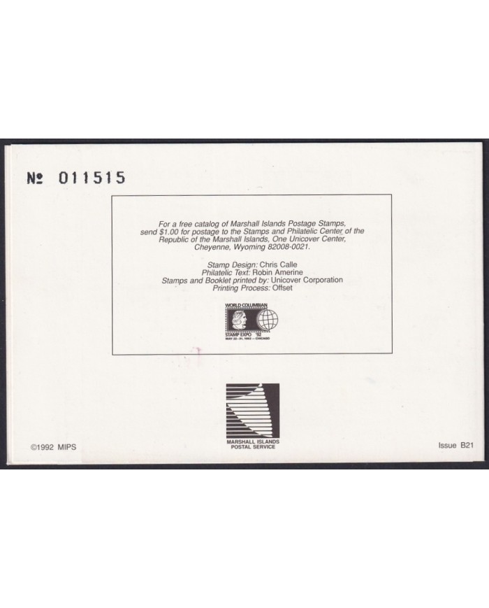 F-EX17898 MARSHALL IS US MNH DISCOVERY OF AMERICA COLUMBUS COLON  COLON  SHIP BLOCK 4.