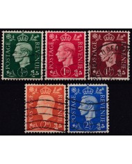 F-EX50262 ENGLAND UK GB 1937 USED KING GEORGE VI INVERTED WATERMARK.