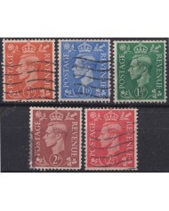 F-EX50265 ENGLAND UK GB 1950-51 USED KING GEORGE VI INVERTED WATERMARK.