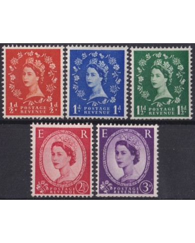 F-EX50266 ENGLAND UK GB 1958 MH QUEEN ELIZABETH INVERTED WATERMARK.