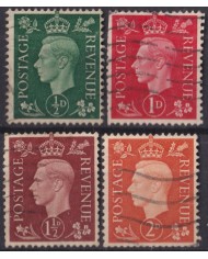 F-EX50269 ENGLAND UK GB 1937 USED KING GEORGE VI SIDEWAYS WATERMARK.