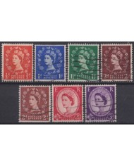 F-EX50273 ENGLAND UK GB 1955 USED QUEEN ELIZABETH WATERMARK INVERTED