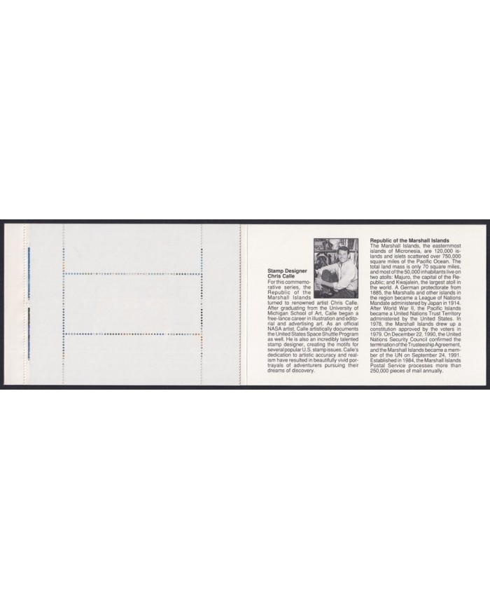 F-EX17898 MARSHALL IS US MNH DISCOVERY OF AMERICA COLUMBUS COLON  COLON  SHIP BLOCK 4.