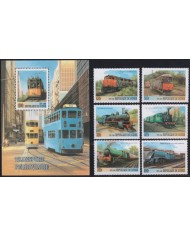 F-EX50280 GUINEE GUINEA MNH 1999 OLD LOCOMOTIVE RAILROAD FERROCARRIL TRAIN.