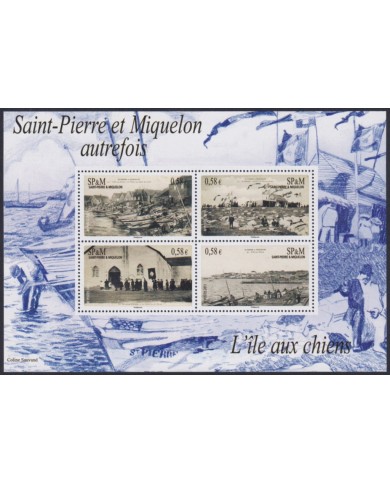 F-EX49840 SAINT PIERRE ET MIQUELON SPM MNH 2011 OLD PHOTO SHIP BOATS PHISHING.