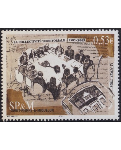 F-EX50329 SAINT PIERRE ET MIQUELON MNH 2005 ART PAINTING.