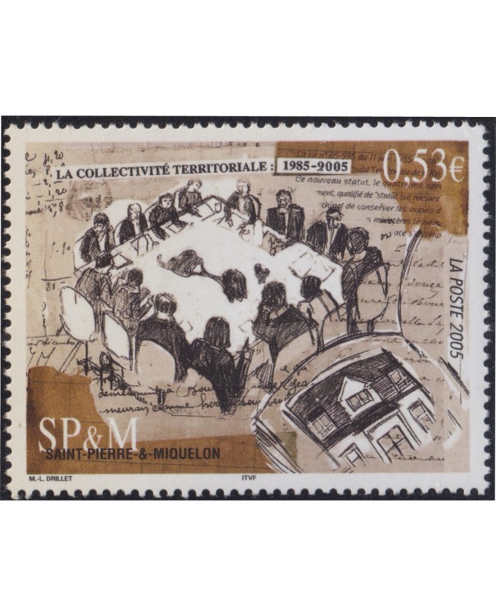 F-EX50329 SAINT PIERRE ET MIQUELON MNH 2005 ART PAINTING.