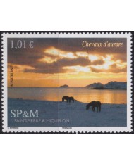 F-EX50343 SAINT PIERRE ET MIQUELON MNH 2007 ART PAINTING SUNRISE.