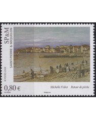 F-EX50347 SAINT PIERRE ET MIQUELON MNH 2007 ART PAINTING MICHELLE FOLIOT.