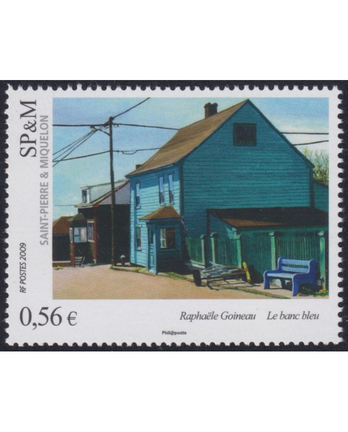 F-EX50322 SAINT PIERRE ET MIQUELON MNH 2009 ART PAINTING HOUSE RAPHAEL GOINEAU.